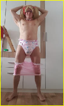 Dumb sissy ABDL fetishist Vivian exposed in diapers Dumb sissy ABDL fetishist Vivian exposed in diapers