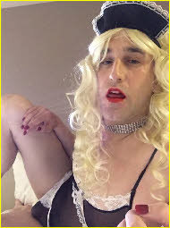 Big dildo to play with for sissy maid Jessica