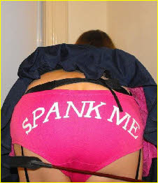 Sissy slut Pippa in Spank Me knickers Sissy slut Pippa in Spank Me knickers