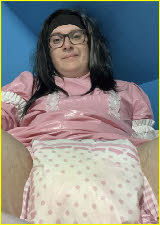 Total fucking fairy Vinessa in a gay pink sissy maid uniform