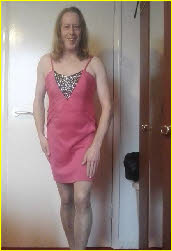 Sissy Robert in pink frock Sissy Robert in pink frock