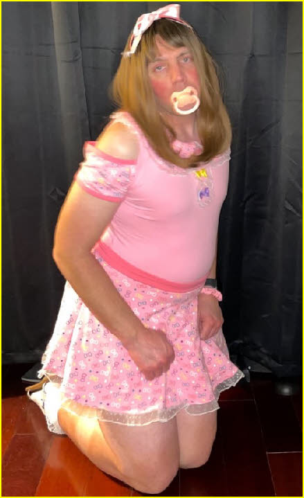 Sissy loser dressed and exposed as an adult baby girl Sissy loser dressed and exposed as an adult baby girl