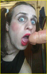 Sissy Wesley opens wide to swallow huge dildo