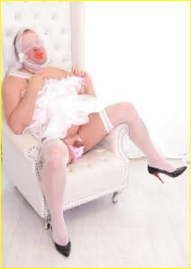 Tragic sissy Steffi lifts up frock to expose his tiny cock Tragic sissy Steffi lifts up frock to expose his tiny cock