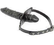 Black dildo gag for bondage