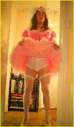 Sissy slut in cute pink dress