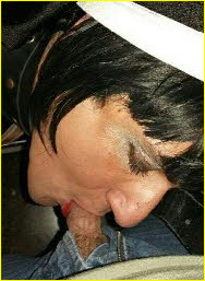 Sissy whore swallows hard dick