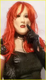 Masked transvestite slave