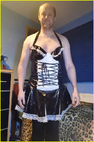 Sissy Chris Desmond in French maid uniform Sissy Chris Desmond in French maid uniform