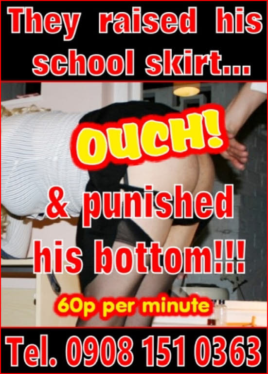 Sissy schoolgirl spanked