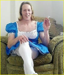Sissy Robert dressed as Alice in Wonderland Sissy Robert dressed as Alice in Wonderland