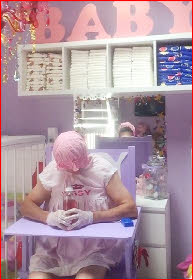 Adult baby in Madam Amanda's ABDL nursery Adult baby in Madam Amanda's ABDL nursery