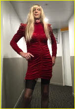 Sissy slut in red dress Sissy slut in red dress