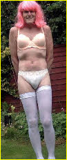 Chorley sissy Arrabella exposed in pink