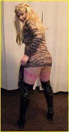 Polish sissy in short dress and pink stockings