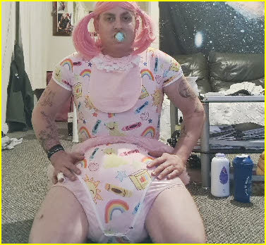 Adult baby Daniel exposed sucking dummy Adult baby Daniel exposed sucking dummy