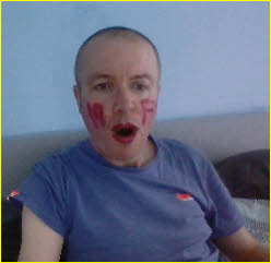 Sissy Kevin paints his lips red for sucking cock Sissy Kevin paints his lips red for sucking cock