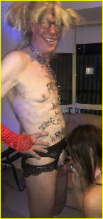 Cross-dressing sissy loser Rob gets his dick sucked Cross-dressing sissy loser Rob gets his dick sucked