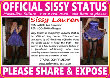 Sissy exposure ID card for failed husband Lauren Sissy exposure ID card for failed husband Lauren