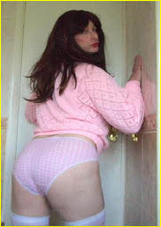 Sissy's bottom  in pink knickers