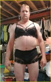 Canadian sissy Scott McCallum exposed in black bra and knickers Canadian sissy Scott McCallum exposed in black bra and knickers