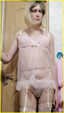 Married sissy in babydoll nightie