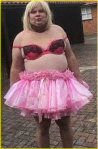 Beta-male Inge Grøthe wears humiliating bra and sissy skirt Beta-male Inge Grøthe wears humiliating bra and sissy skirt